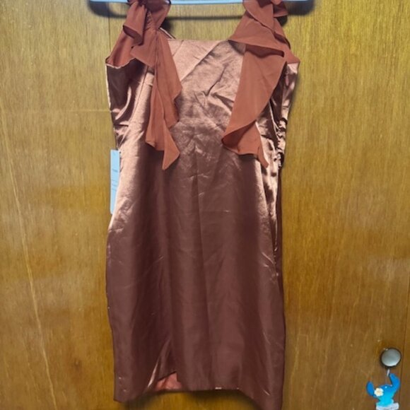 NWT Wear Your Love copper/rust colored dress - Picture 4 of 4